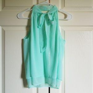 Banana Republic tie front top